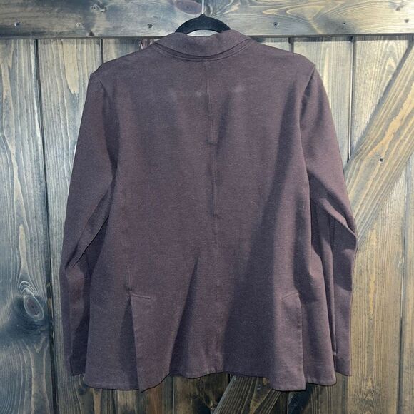 Athleta Venice Textured Semifitted Brown Blazer - Picture 2 of 4